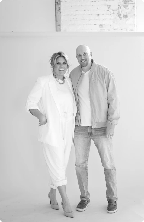 Harpsen co-founders, Danielle (left) and Ryan (right)